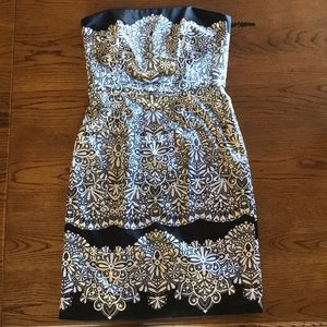 Beautiful black and white dress